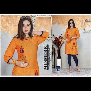 Indian Pakistani Designer Embroidered Kurti 40 42